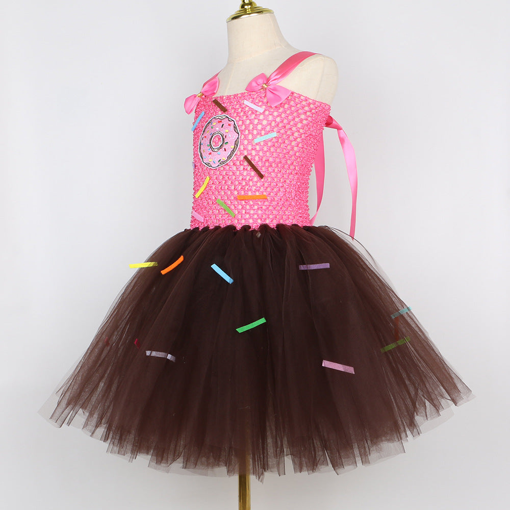 Chocolate Donut Candy Tutu for Girls, costume photo 2