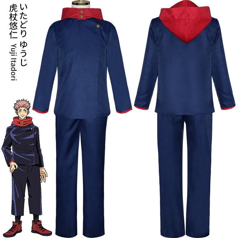 Anime Sorcerer Student Uniform for Adults, costume photo 4