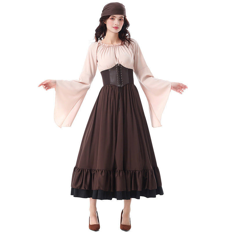 Caribbean Pirate Costume for Women, product photo 6 on a white background
