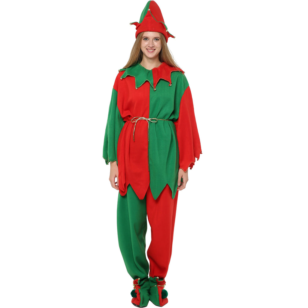 Christmas Holiday Home Atmosphere Costume Christmas Elf Long Sleeve Trousers Ladies Suit