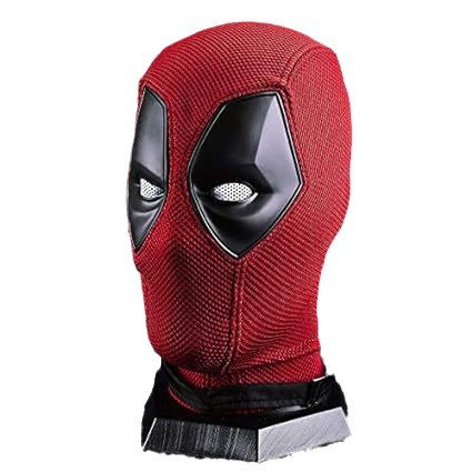 Red Black Antihero Mask for Adults, product photo 3 on a white background