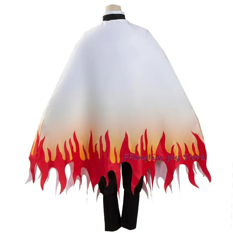 Demon Slayer Rengoku Kyojuro Cosplay Costume Kimono Uniform Adult Halloween – photo 3
