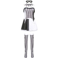 Vampire Jester Clown Costume for Adults, product photo 2 on a white background