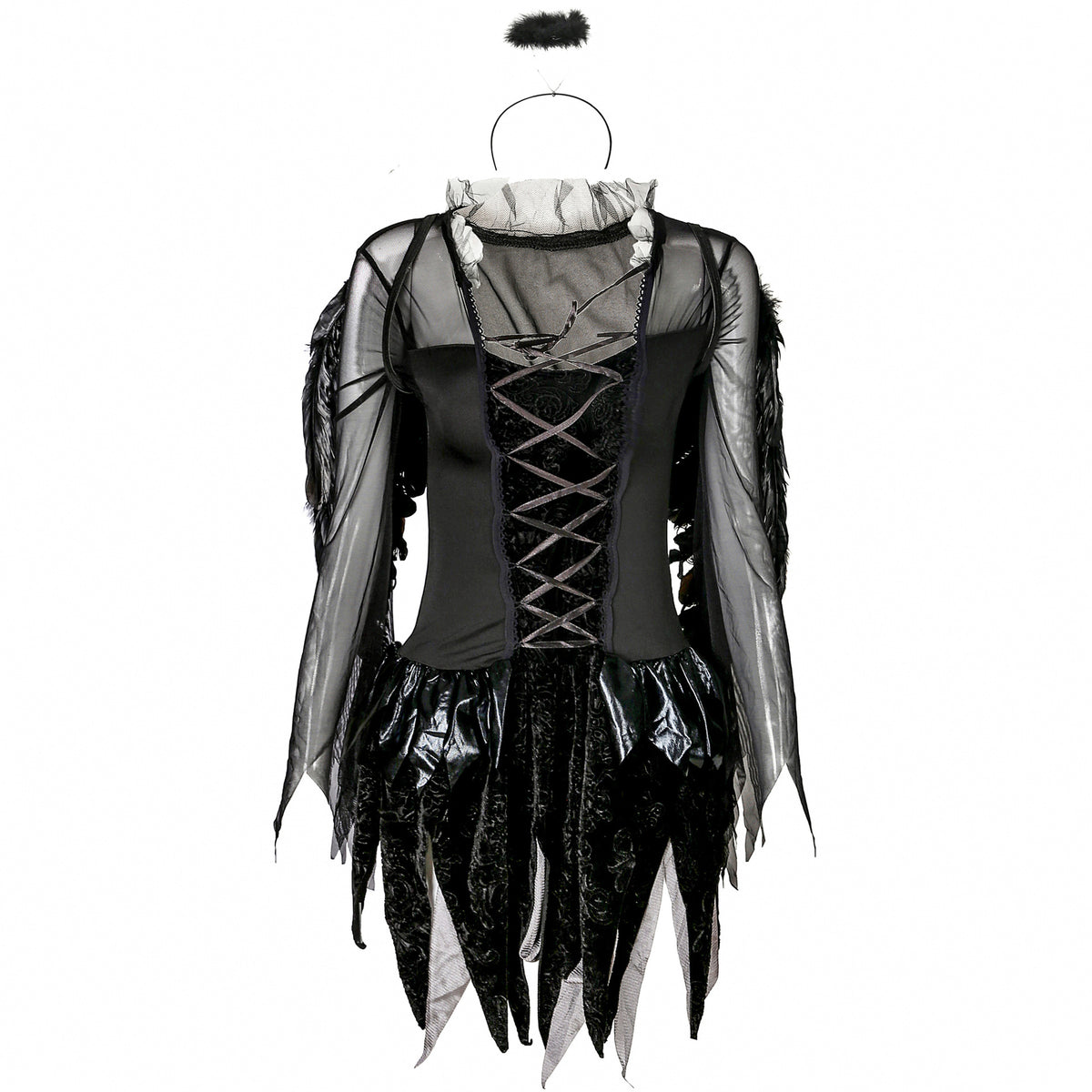 Dark Angel Zombie Costume for Adults, product photo 3 on a white background