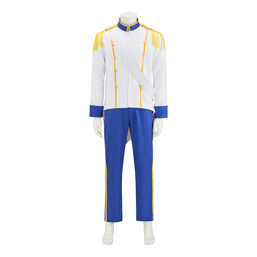 Little Mermaid Prince Eric Costume Adult Halloween Cosplay Outfit