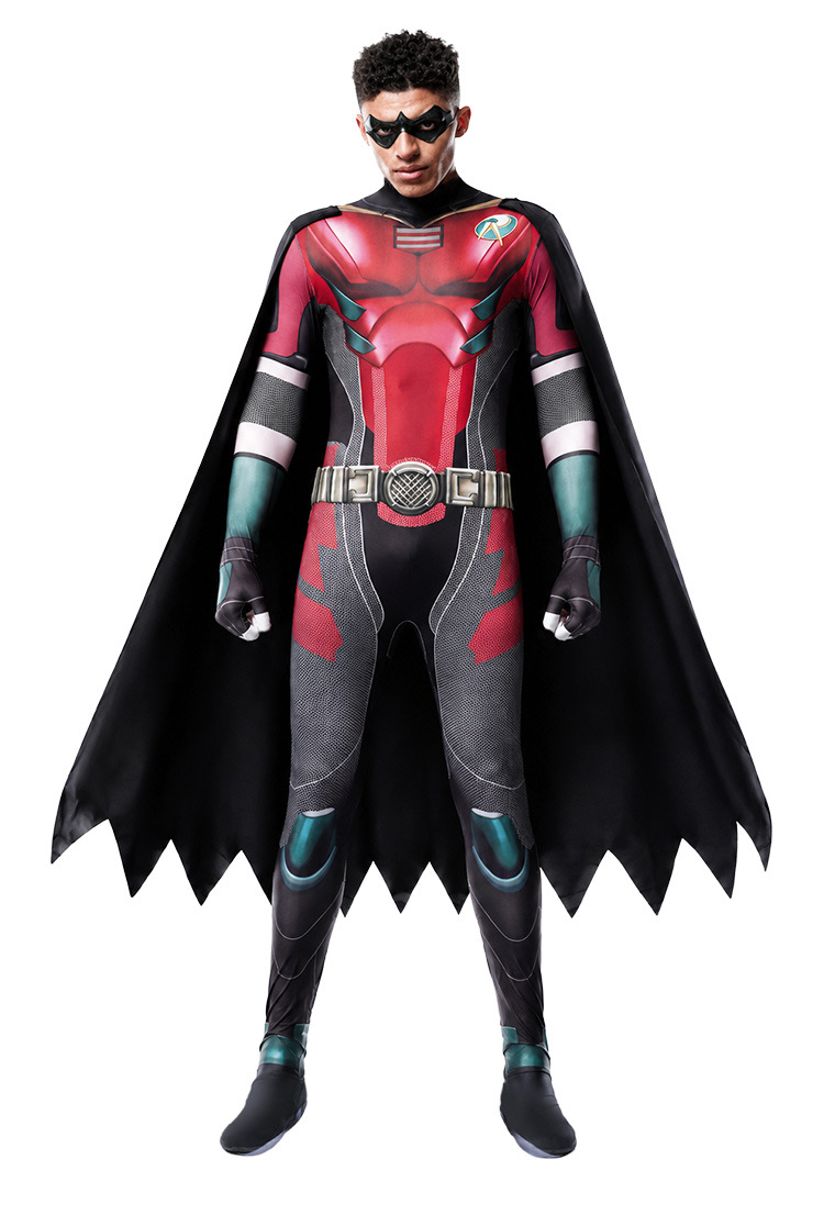 Superhero Bodysuit for Boys, front view on a white background