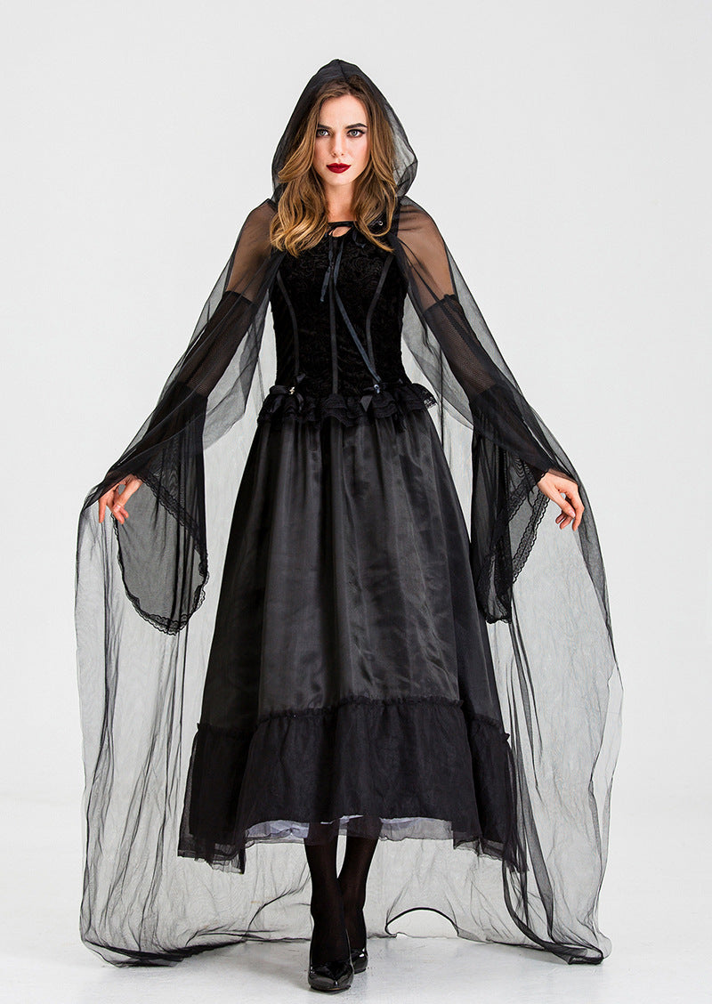 Dark Vampire Castle Witch Costume for Women, costume photo 3