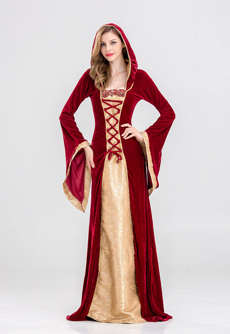 Vintage Court Witch Vampire Costume for Kids and Adults, costume photo 5