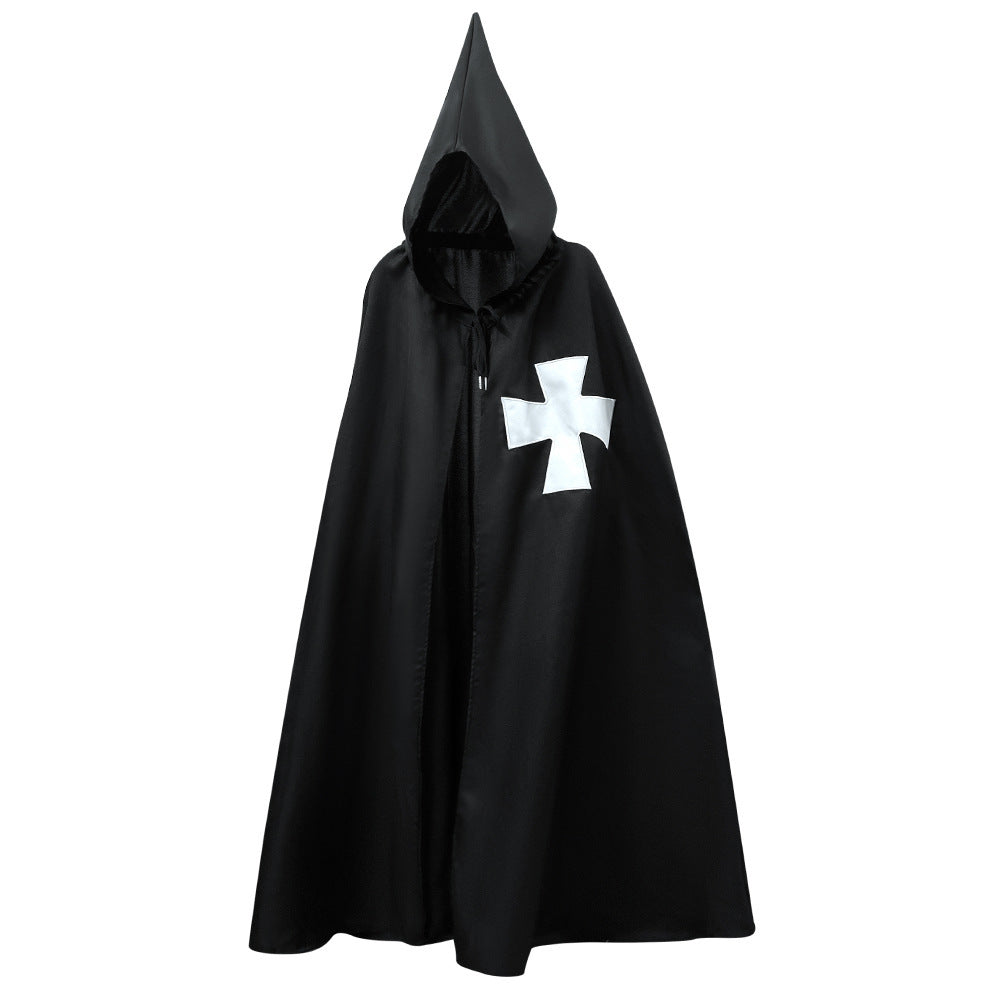 Templar Knight Medieval Corset Top Costume for Men, product photo 3 on a white background