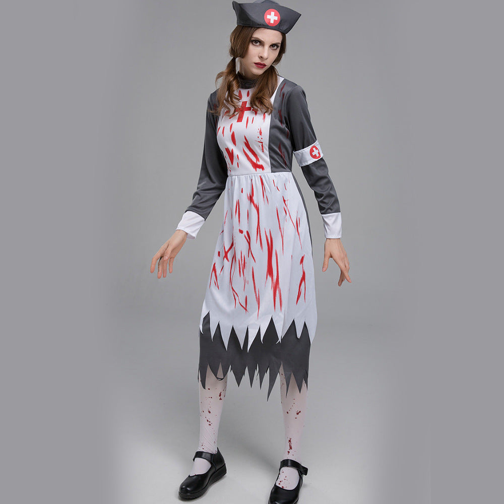 Zombie Vampire Nurse Costume for Women, costume photo