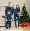Cotton Printed Family Christmas Pajamas for Kids, Boys and Girls with Dog and Dinosaur Design
