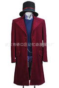 Willy Wonka Chocolate Factory Tuxedo Costume Adult Halloween Cosplay Set