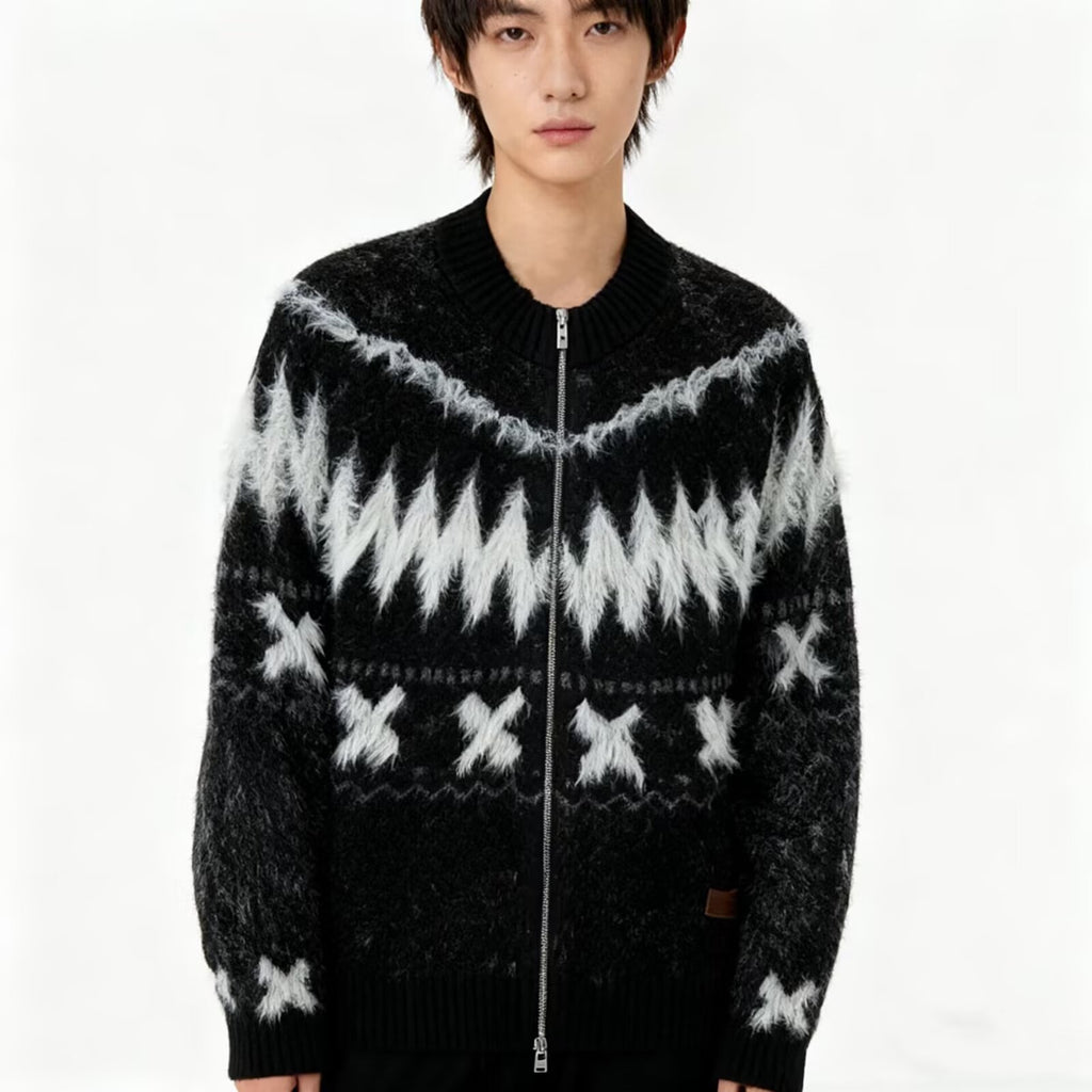 Christmas sweater men's cardigan jacket