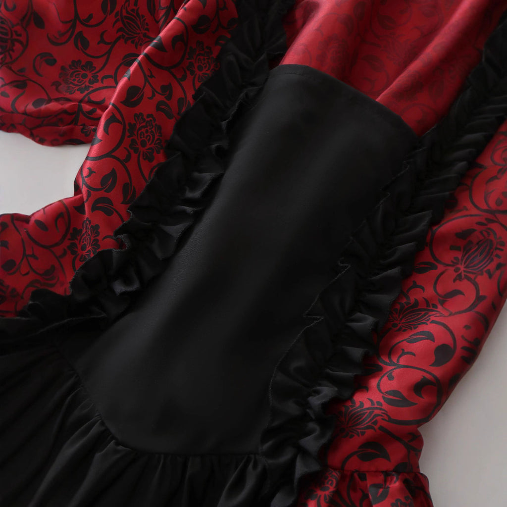 Victorian Costume Women Retro Dress Halloween Cosplay Vintage Gown – photo 3
