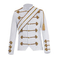 Pop King Military Jacket Costume for Men, front view on a white background