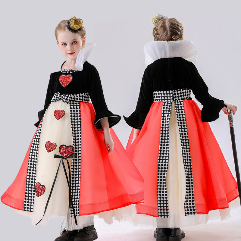 Royal Heart Queen Costume for Girls, costume photo 2