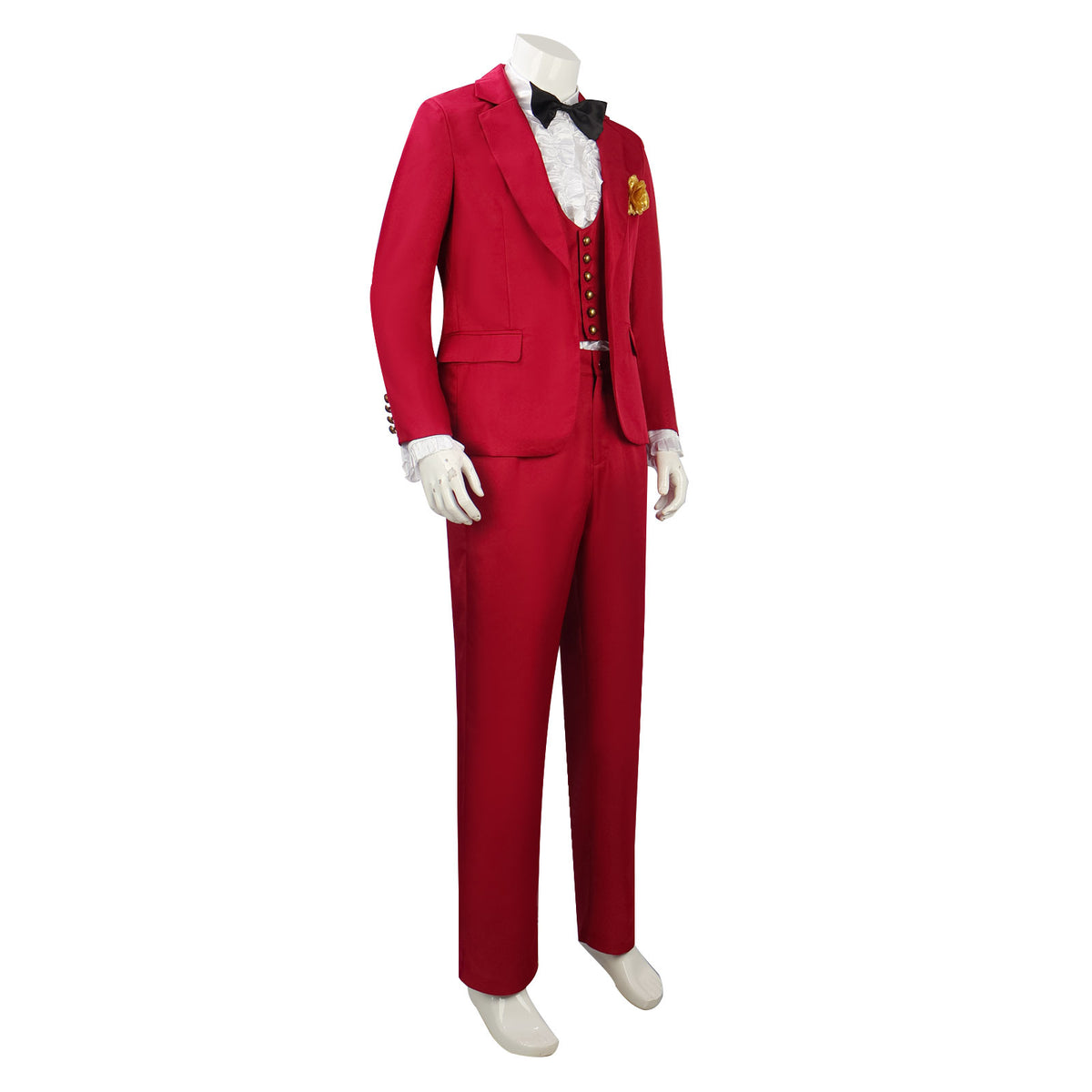 Striped Ghost Suit for Adults, product photo 3 on a white background
