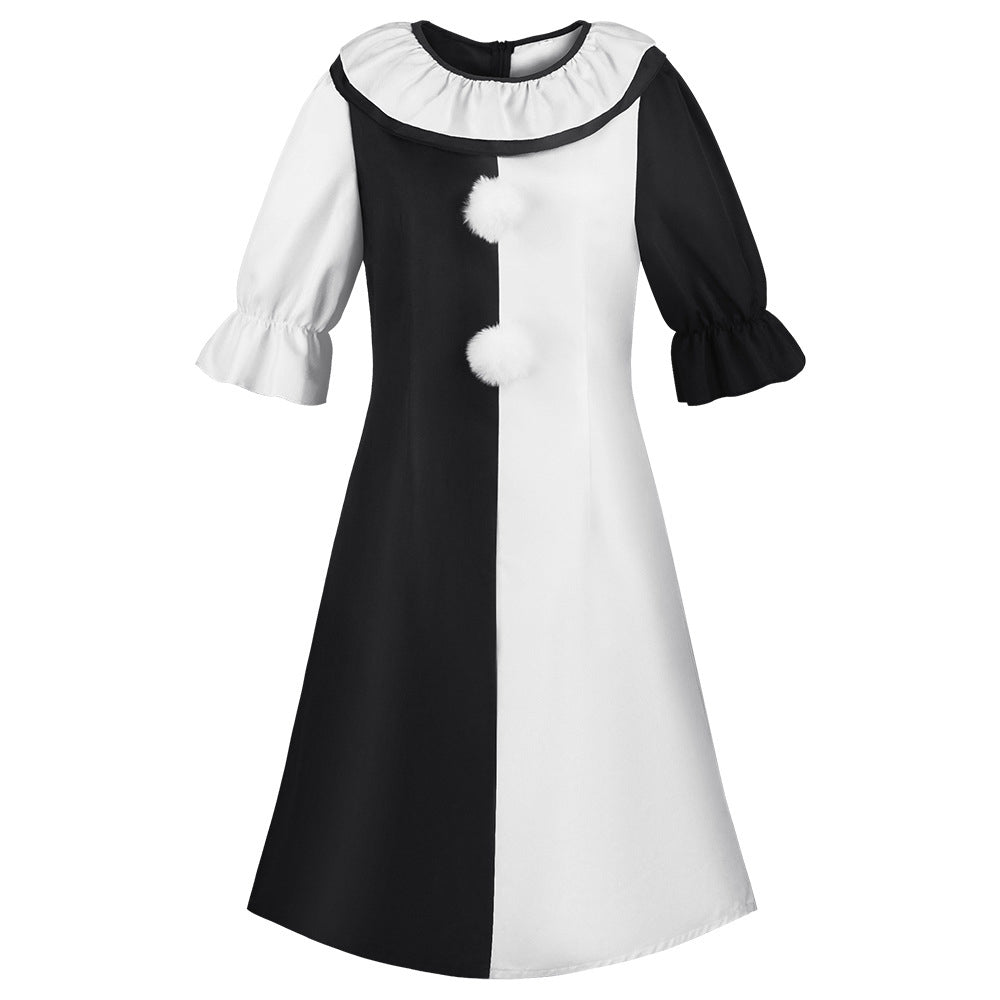 Horror Clown Costume for Kids and Adults, product photo 5 on a white background