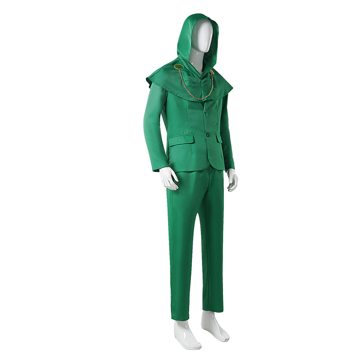 Doctor Doom Costume Avengers Doomsday Green Hooded Cape Cosplay Adult Halloween