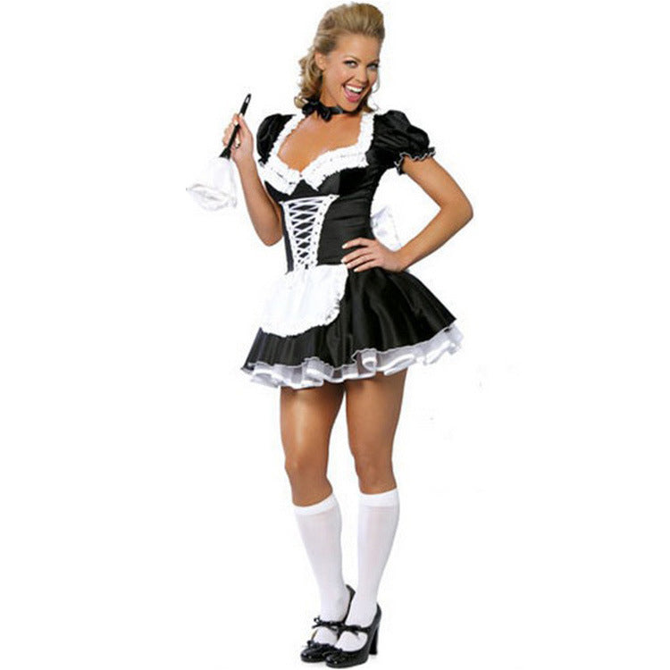 Sexy lingerie uniform set sexy maid costume cosplay costume – photo 5