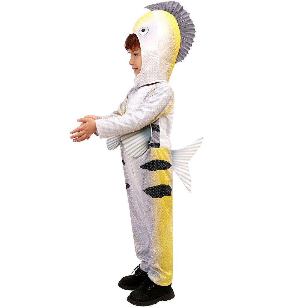 Christmas Kids Animal Onesie Flounder Costume Role Play Cosplay Party Stage Performance Outfit