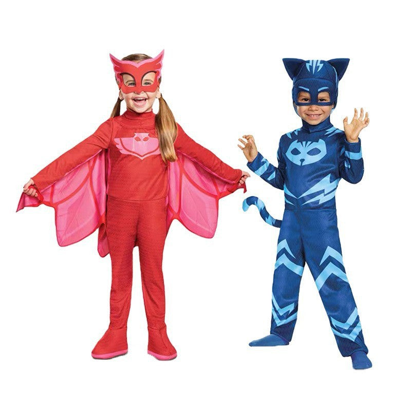 Masked Sleepwear Hero Kids Superhero Costume Cosplay Halloween Children's Performance Outfit
