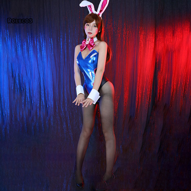 Overwatch D.Va Cosplay Costume Women Adult Halloween Outfit – photo 4