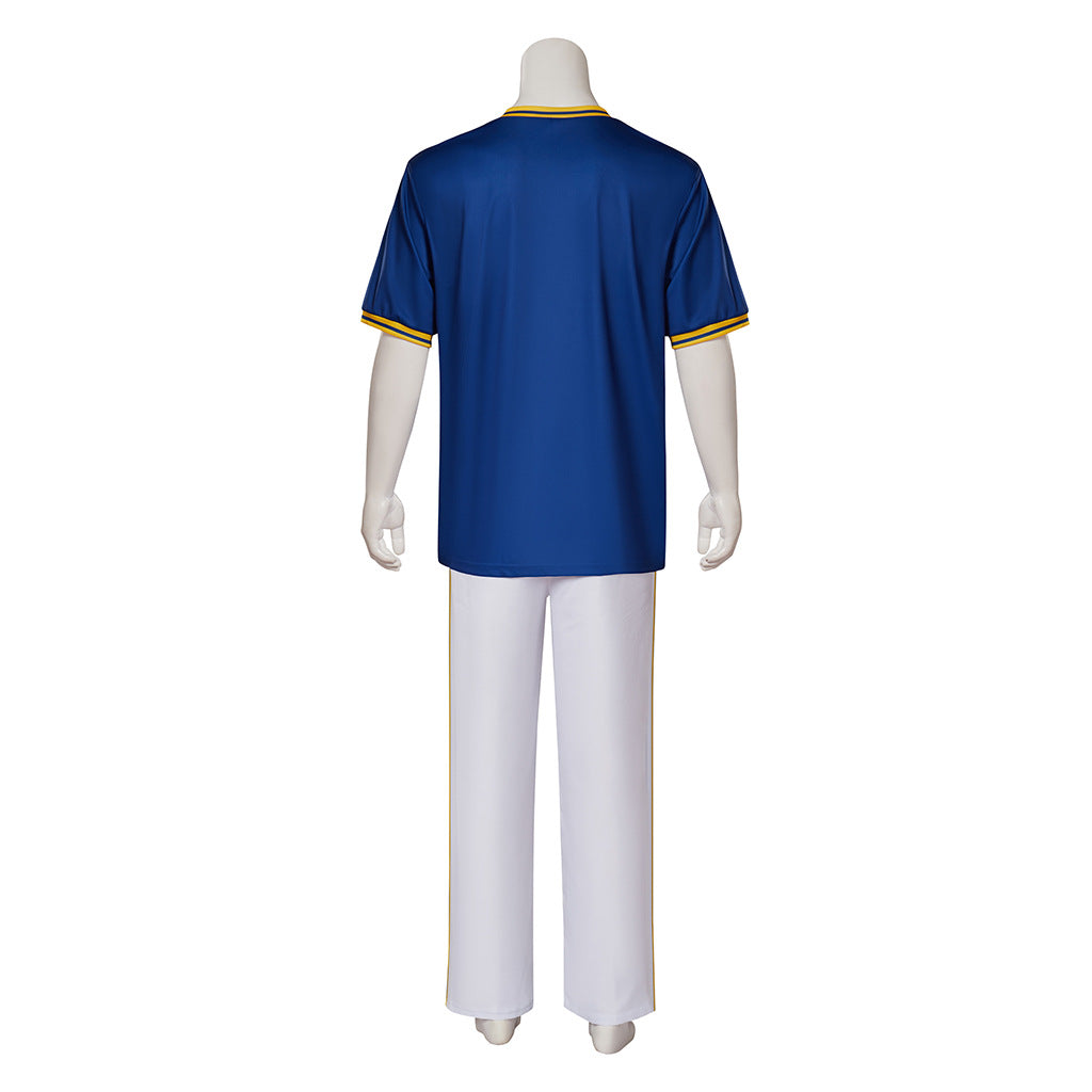 Pop Star Cheerleader Costume for Men, product photo 4 on a white background