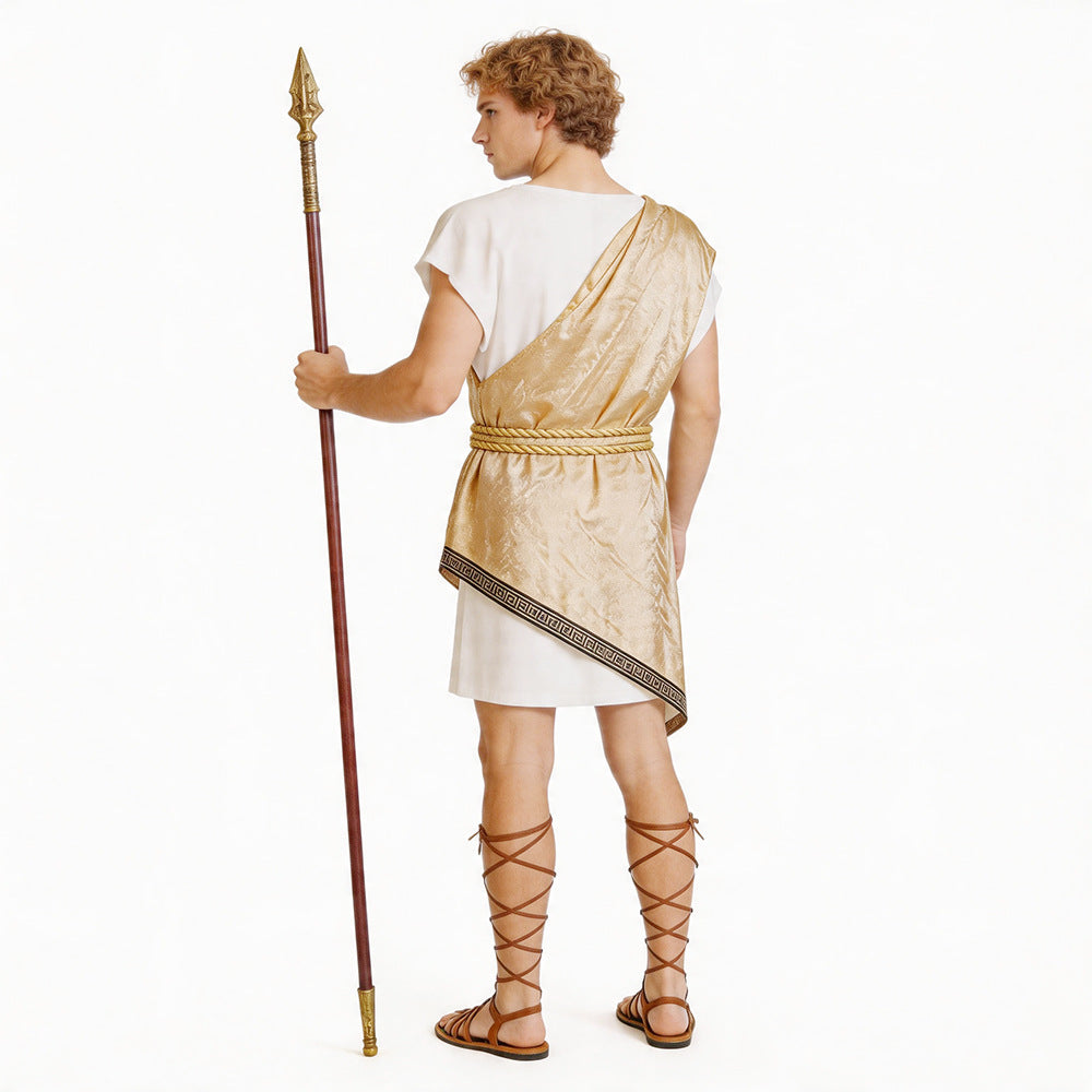 Roman Greek Warrior Costume for Men, product photo 5 on a white background