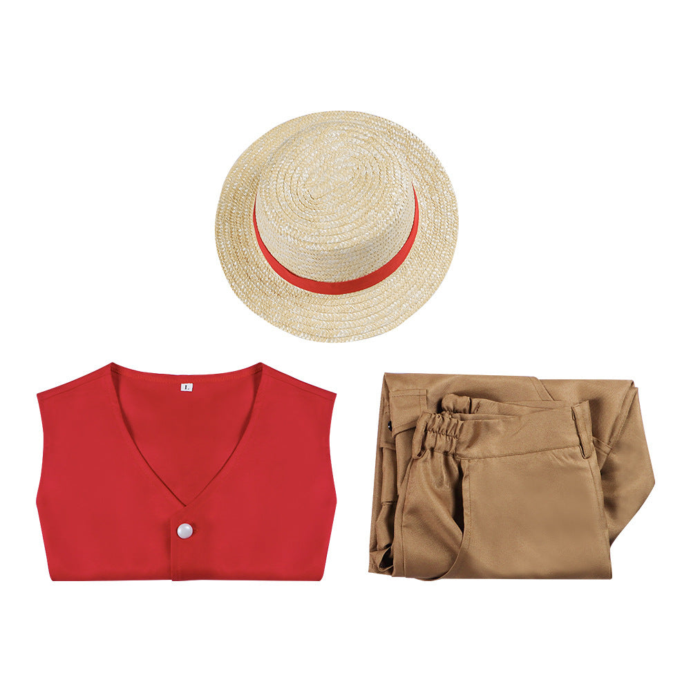 One Piece Luffy Costume Adult Straw Hat Season 2 Halloween Cosplay – photo 6