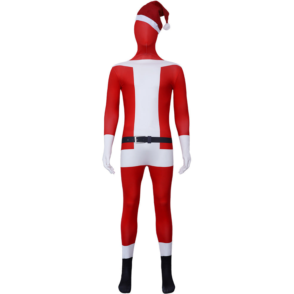 Santa Claus tight jumpsuit men's role-playing costume