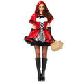 Little Red Riding Hood Gothic Queen Costume for Women, product photo 6 on a white background