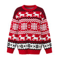 Jacquard Christmas sweater casual Christmas round neck knit sweater