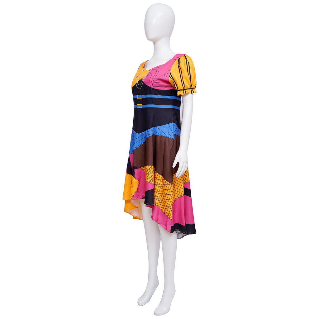 Sally Nightmare Before Christmas Costume Women Patchwork Dress Halloween XS-3XL – photo 2