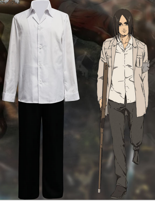Attack on Titan Eren Yeager Season 4 Coat Costume Adult Halloween