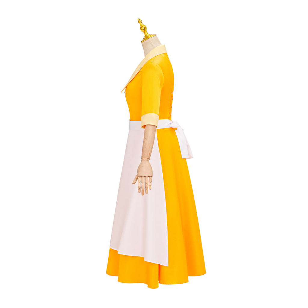 Frog Princess Costume Adult Halloween Cosplay Yellow Dress – photo 3