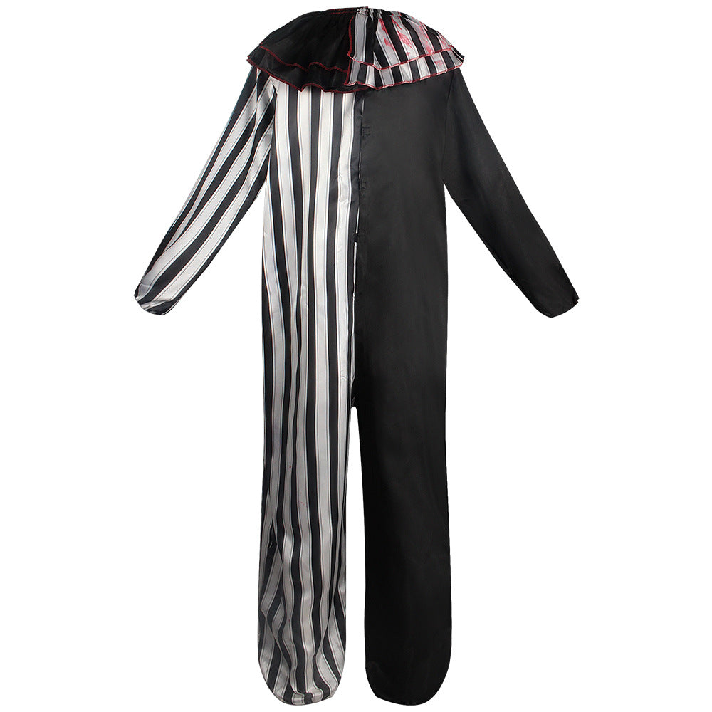 Evil Clown Costume Adult Scary Halloween Cosplay Stage Outfit