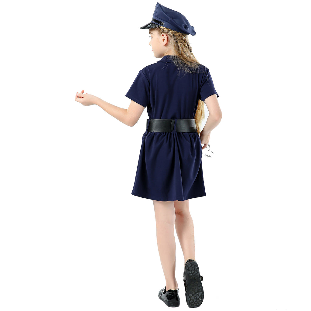 Police Officer Costume for Girls and Boys, product photo 5 on a white background