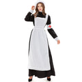 Maid Dress Costume Women Halloween Cosplay Black White Outfit