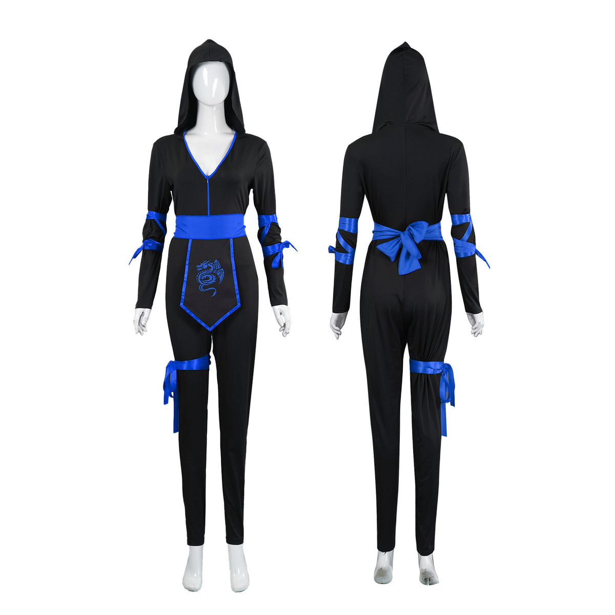 Ninja Costume for Women, product photo 3 on a white background