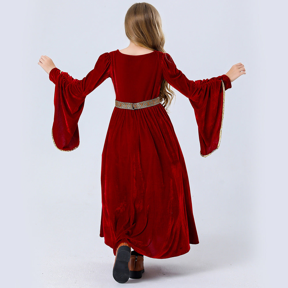 Medieval Renaissance Costume Women Long Dress Halloween Cosplay – photo 2