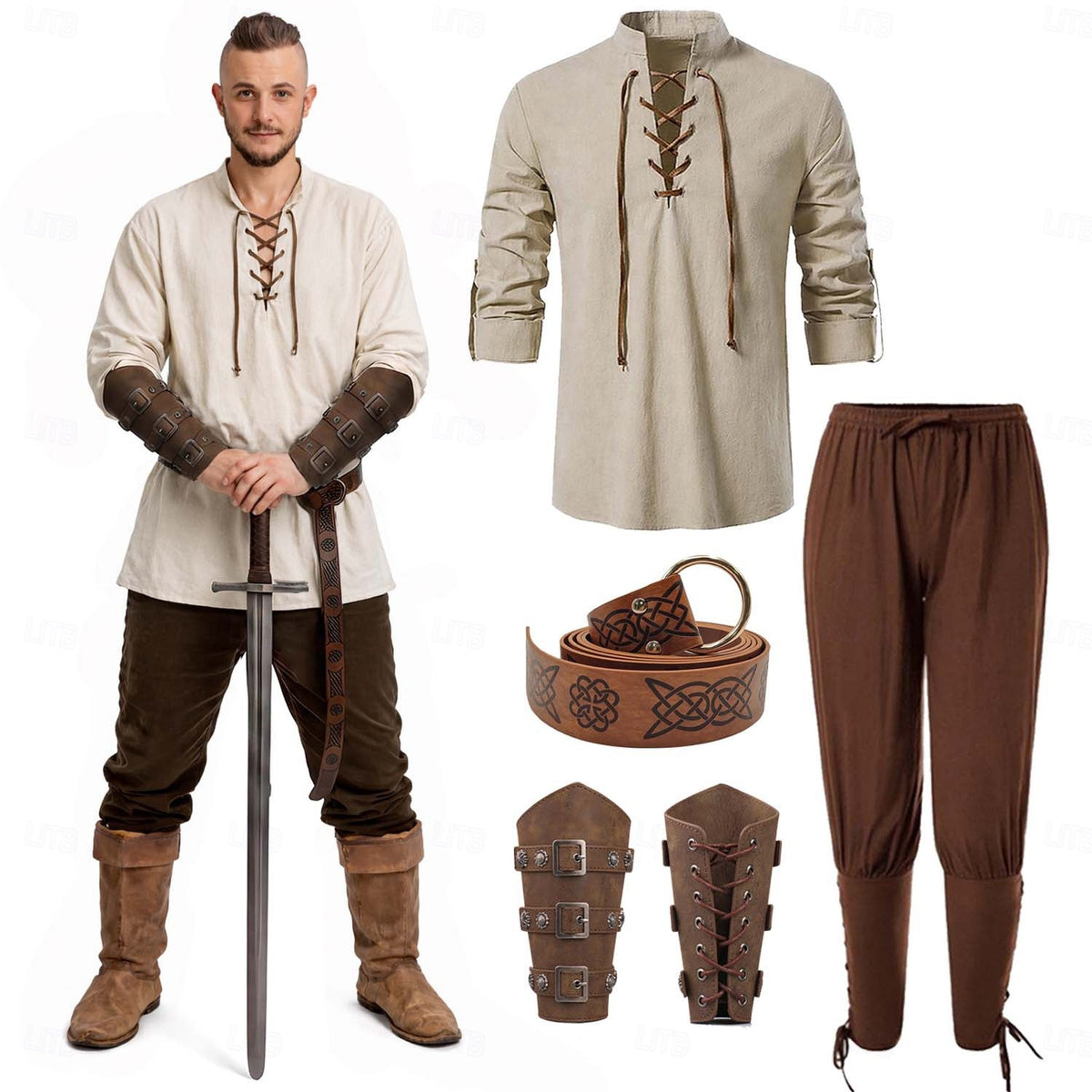 Renaissance Pirate Costume for Men, costume photo 3