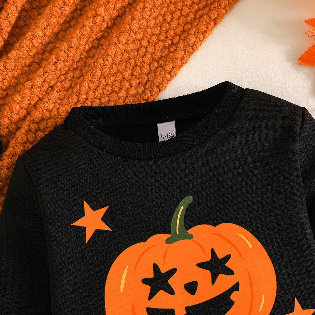 Pumpkin Hoodie Ghost Mesh Skirt Costume for Girls, costume photo 4