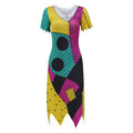 Christmas Horror Night Sally Dress Halloween Costume Irregular Skirt Children's cosplay costume