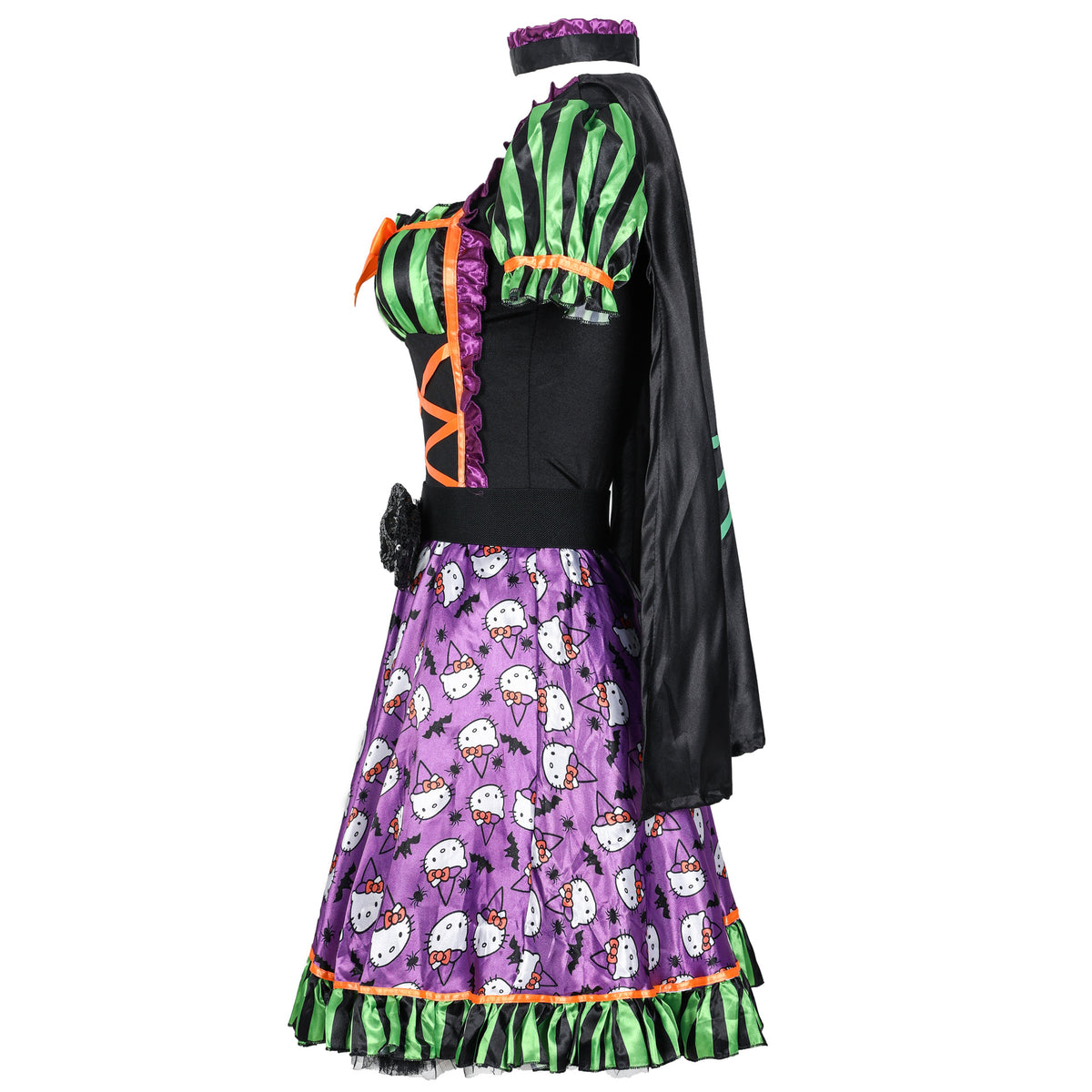 Circus Clown Costume for Women, product photo 3 on a white background