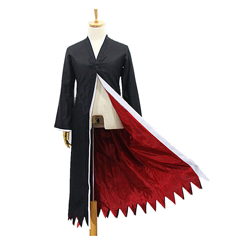 Anime Soul Reaper Kimono for Adults, front view on a white background