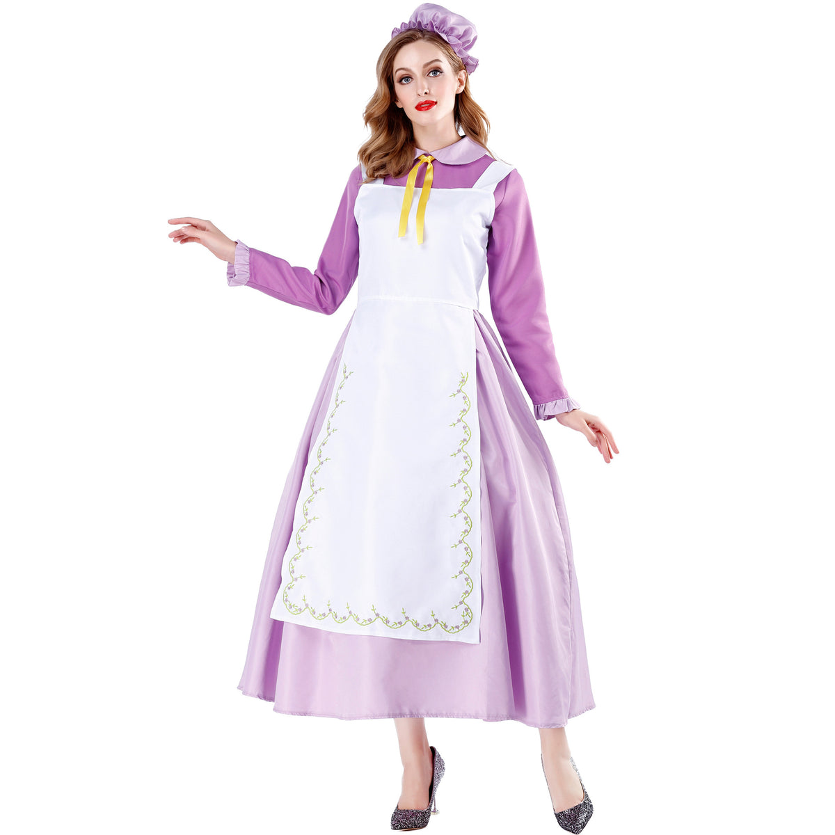 Teapot Maid Costume Women Halloween Cosplay Stage Dress