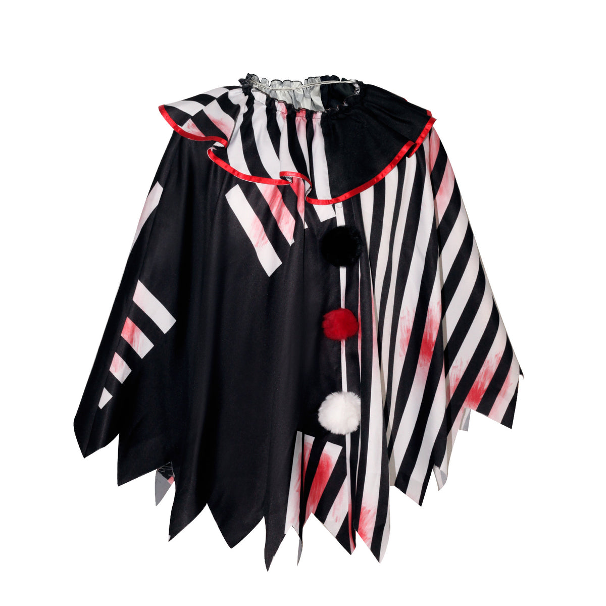 Horror Clown Cape for Adults, product photo 9 on a white background