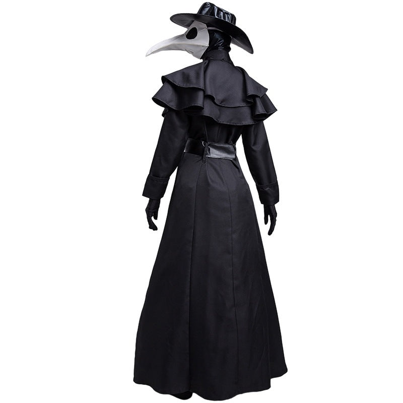 Medieval Steampunk Style Plague Doctor Costume for Adults, product photo 3 on a white background