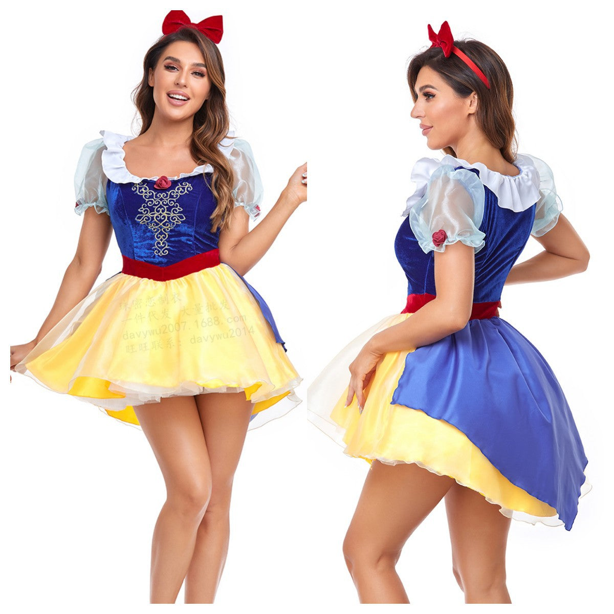Snow White Elsa Princess Dress Costume Halloween Christmas Cosplay – photo 2
